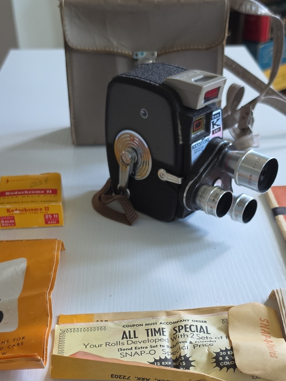 Keystone K-261 Non-Reflex Standard 8mm Movie Camera Not Tested